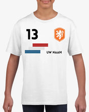 Carica l&#39;immagine nel visualizzatore di Gallery, Voetbal EM 2024 Nederland Shirt Kinderen individueel - Gepersonaliseerd T-Shirt voor Kinderen (100% Katoen)
