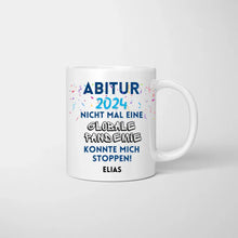 Carica l&#39;immagine nel visualizzatore di Gallery, Abschluss 2024 - Personalisierte Tasse zum Abschluss, Abitur, Studium, Bachelor, Master, Ausbildung, Realschule
