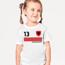 Carica l&#39;immagine nel visualizzatore di Gallery, Fußball EM 2024 Albanien T-Shirt Kinder individuell - Personalisiertes Trikot für Kinder (100% Baumwolle)
