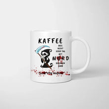 Carica l&#39;immagine nel visualizzatore di Gallery, Kaffeetasse personalisiert für Kollegen, Kolleginnen, Bürotasse lustig, nicht jeder Tag mit Mord beginnen
