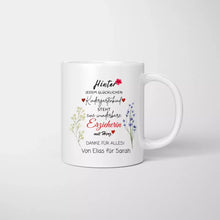 Carica l&#39;immagine nel visualizzatore di Gallery, Wunderbare Erzieherin mit Herz - Personalisierte Tasse, Abschiedsgeschenk, Erzieher, Kindergarten, Schule, Lehrer, Tagesmutter
