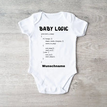 Carica l&#39;immagine nel visualizzatore di Gallery, Baby Logic, IT Anleitung - Personalisierter Baby-Onesie/ Strampler, 100% Bio-Baumwolle
