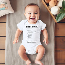 Carica l&#39;immagine nel visualizzatore di Gallery, Baby Logic, IT Anleitung - Personalisierter Baby-Onesie/ Strampler, 100% Bio-Baumwolle
