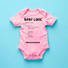 Carica l&#39;immagine nel visualizzatore di Gallery, Baby Logic, IT Anleitung - Personalisierter Baby-Onesie/ Strampler, 100% Bio-Baumwolle
