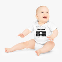 Carica l&#39;immagine nel visualizzatore di Gallery, Problemlösung für Papa - Personalisierter Baby-Onesie/ Strampler, 100% Bio-Baumwolle
