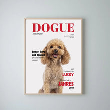 Carica l&#39;immagine nel visualizzatore di Gallery, Personalisiertes Haustier Poster - Hundemagazin mit Foto deines Haustiers
