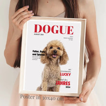 Carica l&#39;immagine nel visualizzatore di Gallery, Personalisiertes Haustier Poster - Hundemagazin mit Foto deines Haustiers
