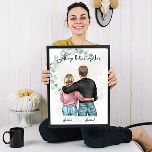 Migliore coppia - Poster Personalizzato (donna con uomo)