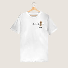 Carica l&#39;immagine nel visualizzatore di Gallery, Personalisiertes Haustier Foto T-Shirt - &quot;Herzfrequenz&quot;
