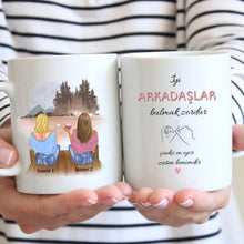 Carica l&#39;immagine nel visualizzatore di Gallery, İyi ARKADAŞLAR bulmak zordur çünkü en iyisi zaten benimdir - Freundinnen Tasse personalisiert
