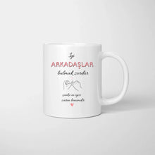 Carica l&#39;immagine nel visualizzatore di Gallery, İyi ARKADAŞLAR bulmak zordur çünkü en iyisi zaten benimdir - Freundinnen Tasse personalisiert
