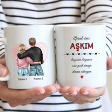 Carica l&#39;immagine nel visualizzatore di Gallery, Merak etme AŞKIM - Personalisierte Pärchen-Tasse
