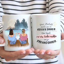 Carica l&#39;immagine nel visualizzatore di Gallery, Zuerst waren wir Kolleginnen - Personalisierte Tasse (2-4 Personen), individuelles Geschenk
