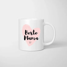 Carica l&#39;immagine nel visualizzatore di Gallery, Eltern mit Kindern - Personalisierte Tasse (1-4 Kinder), Individuelles Geschenk Familie
