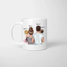 Carica l&#39;immagine nel visualizzatore di Gallery, Ich liebe Weihnachten aber euch noch viel mehr! - Personalisierte Tasse für die ganze Familie (1-4 Kinder)
