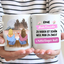 Carica l&#39;immagine nel visualizzatore di Gallery, Zu zweit 4 Mittelfinger - Personalisierte Tasse Freundinnen &amp; Kolleginnen (2-4 Personen)
