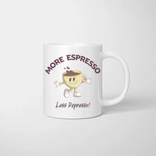 Carica l&#39;immagine nel visualizzatore di Gallery, More espresso, less depresso - Personalisierte Tasse Freundinnen &amp; Kolleginnen (2-4 Personen)
