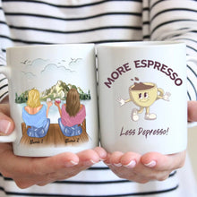 Carica l&#39;immagine nel visualizzatore di Gallery, More espresso, less depresso collègues - Mug personnalisé (2-4 personnes, idée cadeau collègue)
