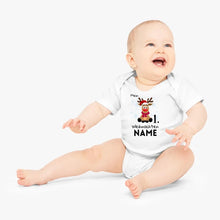 Carica l&#39;immagine nel visualizzatore di Gallery, Mein 1. Weihnachten - Personalisierter Baby-Onesie/ Strampler Weihnachtsgeschenk, 100% Bio-Baumwolle
