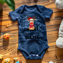 Carica l&#39;immagine nel visualizzatore di Gallery, Mein 1. Weihnachten - Personalisierter Baby-Onesie/ Strampler Weihnachtsgeschenk, 100% Bio-Baumwolle
