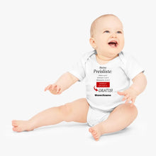 Carica l&#39;immagine nel visualizzatore di Gallery, Baby Preisliste, Windeln wechseln gratis - Personalisierter Baby-Onesie/ Strampler, witziges Weihnachtsgeschenk, 100% Bio-Baumwolle
