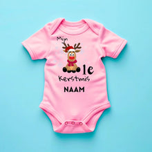 Carica l&#39;immagine nel visualizzatore di Gallery, Mijn 1e Kerstmis - Gepersonaliseerde baby onesie/ romper voor Kerstmis, 100% biologisch katoen
