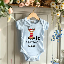 Carica l&#39;immagine nel visualizzatore di Gallery, Mijn 1e Kerstmis - Gepersonaliseerde baby onesie/ romper voor Kerstmis, 100% biologisch katoen
