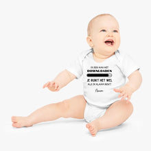 Carica l&#39;immagine nel visualizzatore di Gallery, IK BEN AAN HET Downloaden - Gepersonaliseerde baby onesie/ romper voor Kerstmis, 100% biologisch katoen copy
