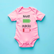 Carica l&#39;immagine nel visualizzatore di Gallery, Ik: veel energie, ouders: weinig energie - Gepersonaliseerde baby onesie/ romper voor Kerstmis, 100% biologisch katoen
