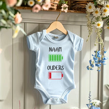 Carica l&#39;immagine nel visualizzatore di Gallery, Ik: veel energie, ouders: weinig energie - Gepersonaliseerde baby onesie/ romper voor Kerstmis, 100% biologisch katoen
