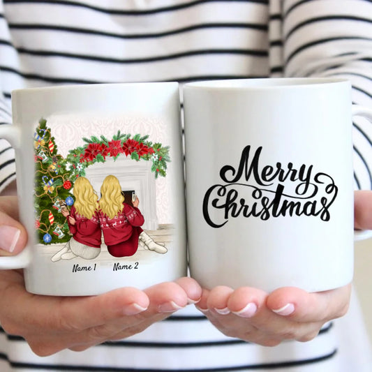 Natale fidanzate - Tazza Personalizzata (2-3 persone)