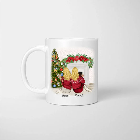 Natale fidanzate - Tazza Personalizzata (2-3 persone)