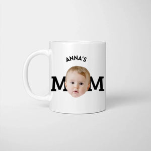 Personalisierte Mama/Papa Foto Tasse (Gesicht Kind/Baby auf Tasse) - Einfach Foto hochladen