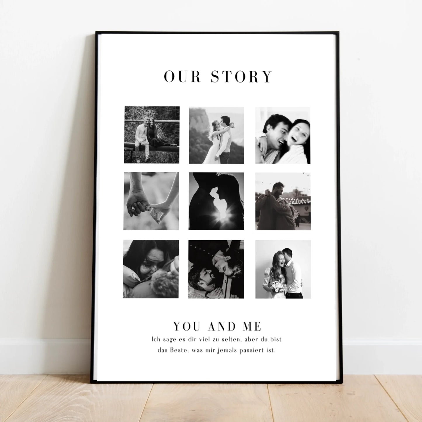 "Our Story" Personalisierte Foto-Collage für Pärchen, deinen Partner
