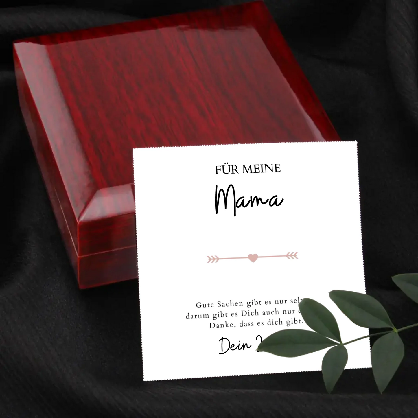 Forever Love "Für Mama" - Halskette mit Herzanhänger & personalisierter Karte