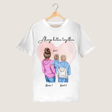 Carica l&#39;immagine nel visualizzatore di Gallery, Beste Mama - Personalisiertes T-Shirt  Mutter &amp; Kinder/Jugendliche (100% Baumwolle, Unisex)
