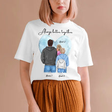 Carica l&#39;immagine nel visualizzatore di Gallery, Bester Papa, Lieblingsmensch - Personalisiertes T-Shirt mit Vater &amp; Kinder/Jugendliche (100% Baumwolle, Unisex)
