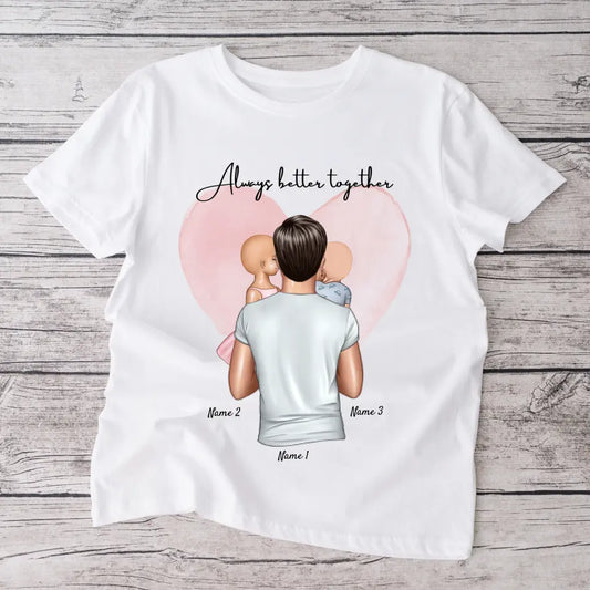 Il miglior papà - Maglietta personalizzata (100% cotone, unisex)