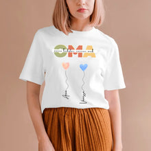 Carica l&#39;immagine nel visualizzatore di Gallery, Meine Liebsten nennen mich OMA - Personalisiertes T-Shirt Großmutter mit Enkeln (100% Baumwolle, Unisex)
