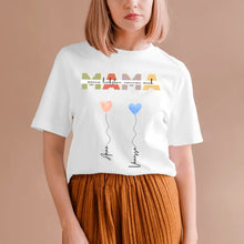 Carica l&#39;immagine nel visualizzatore di Gallery, Meine Liebsten nennen mich MAMA - Personalisiertes T-Shirt (100% Baumwolle, Unisex)
